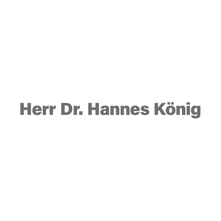 Herr Dr. Hannes König